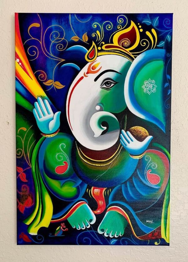 traditional ganesh painting